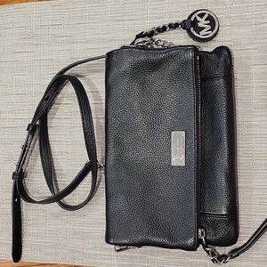 MK leather crossbody bag/clutch